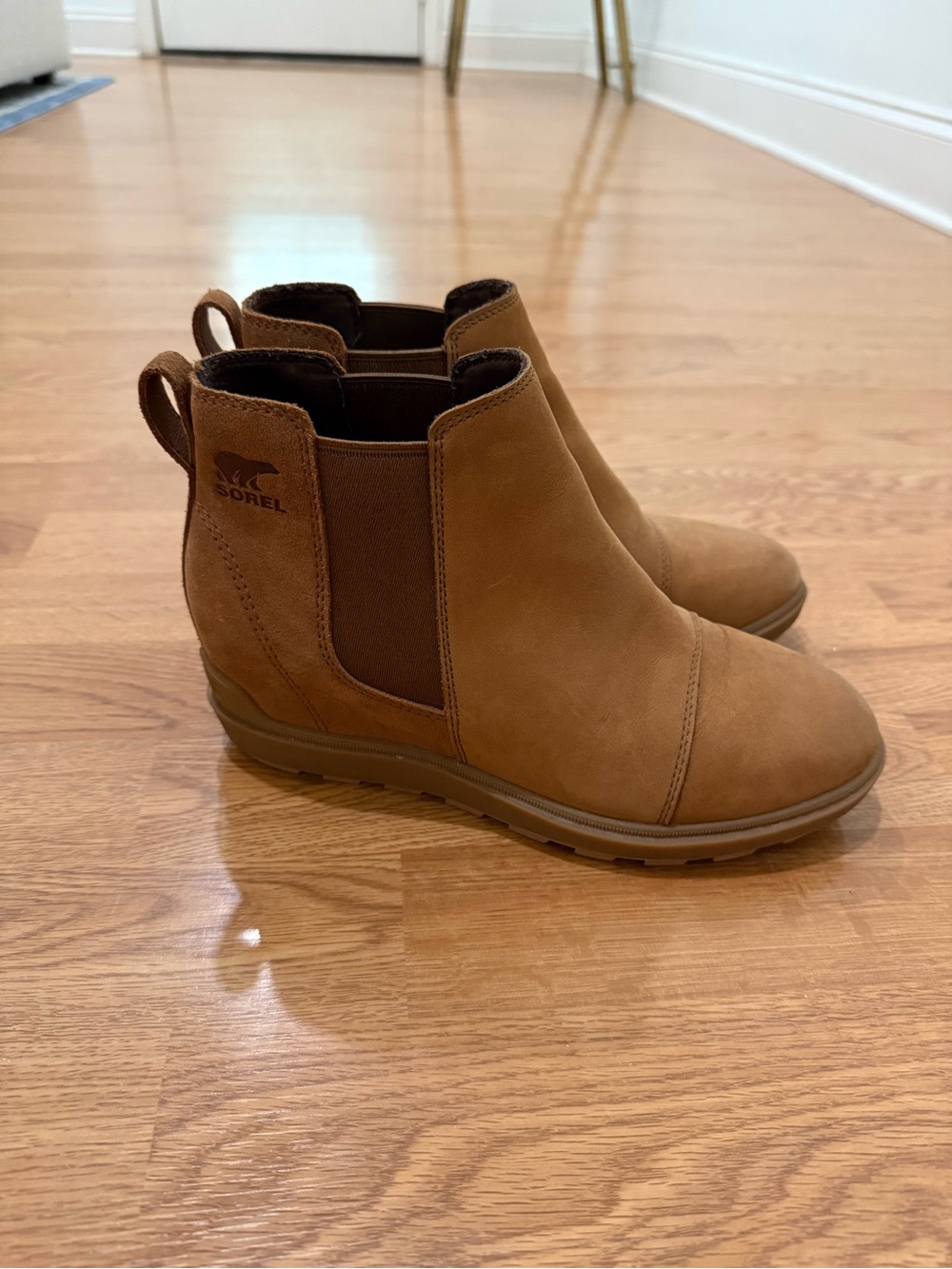 Sorel Evie II Chelsea Boots Womens Size 8.5 Taffy Brown Ankle boot